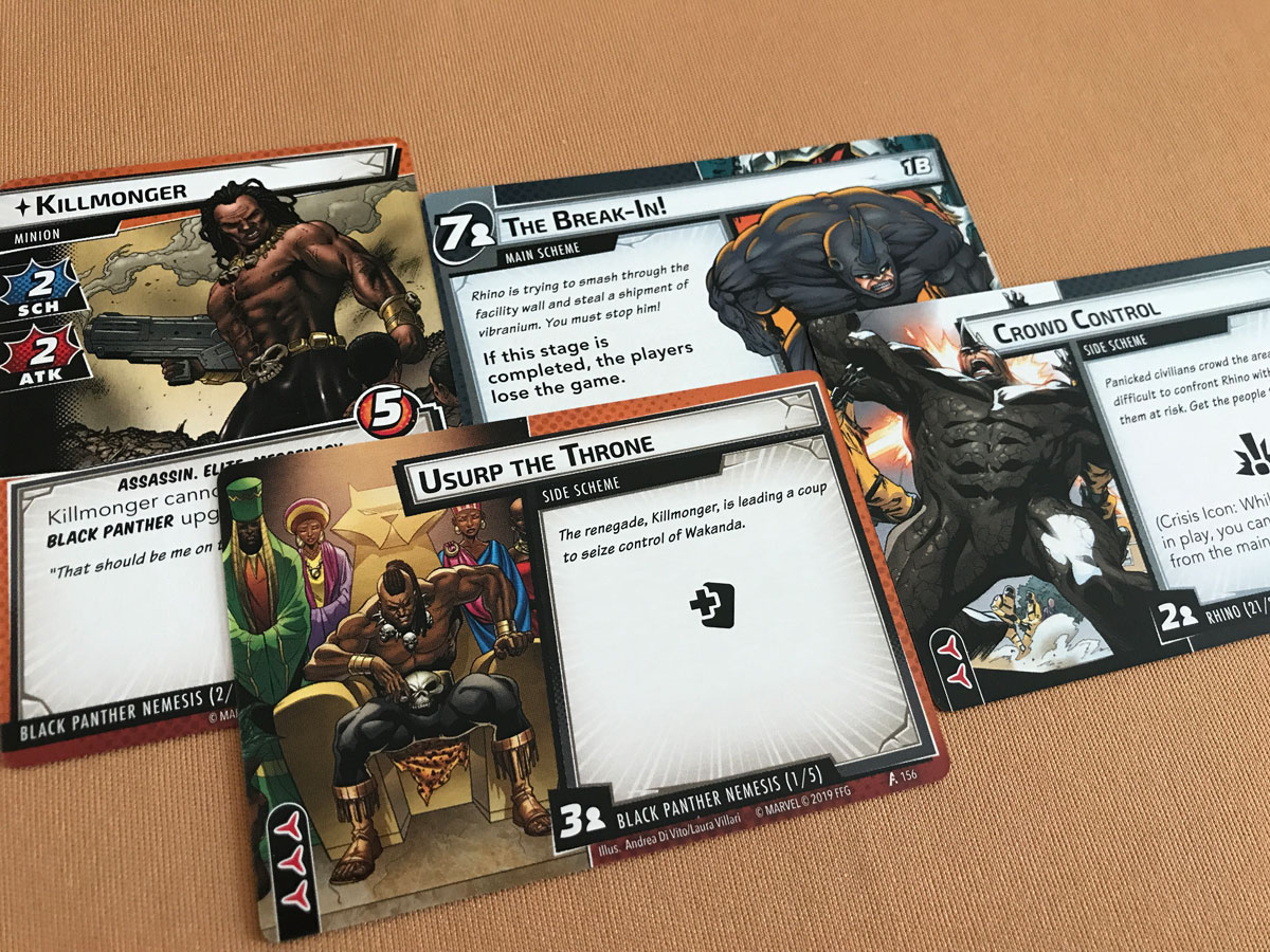 Marvel Champions Losing to Killmonger and a Side Scheme The Trouble with Side Schemes and Nemeses in Marvel Champions