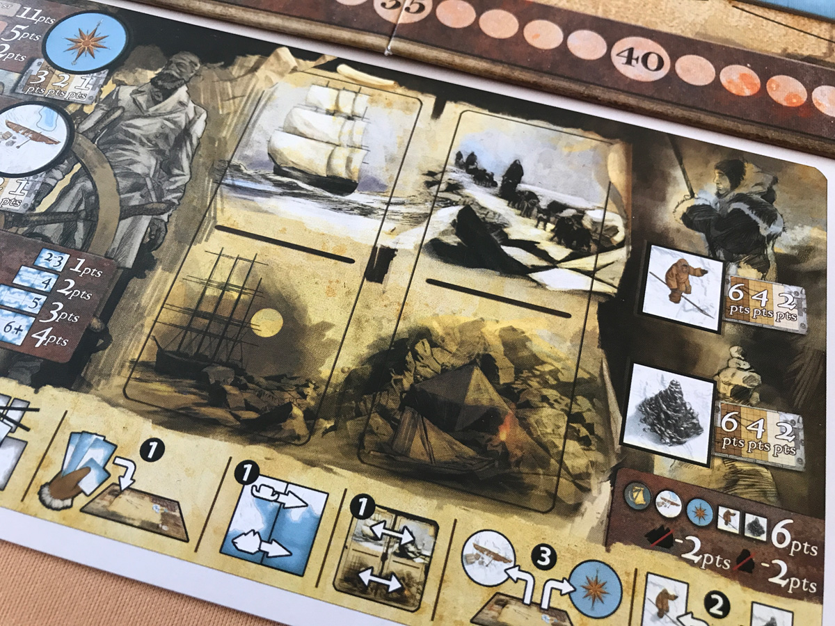 Expedition: Northwest Passage Useful Player Board All the Information Clearly Laid Out in Expedition: Northwest Passage