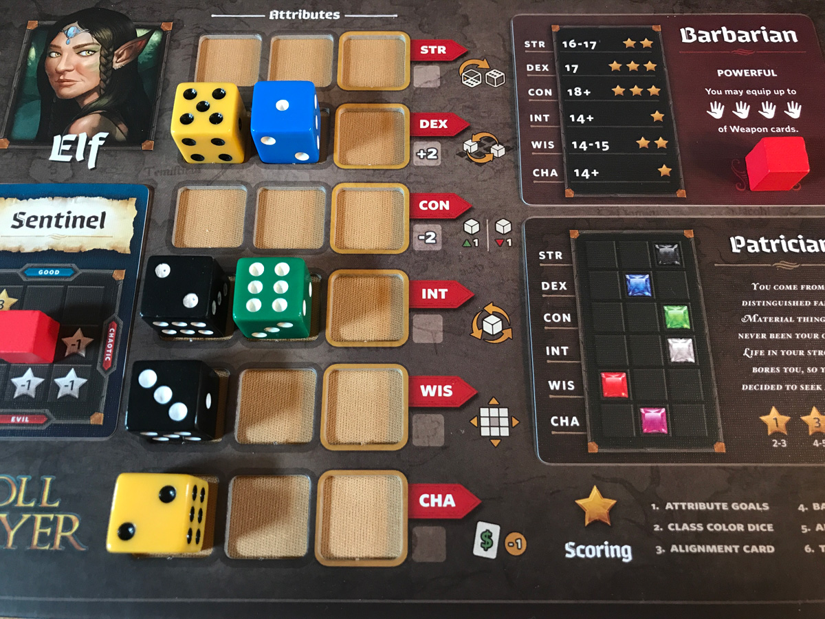 Roll Player Interesting Starting Dice An Eclectic Starting Position for an Elf Barbarian in Roll Player