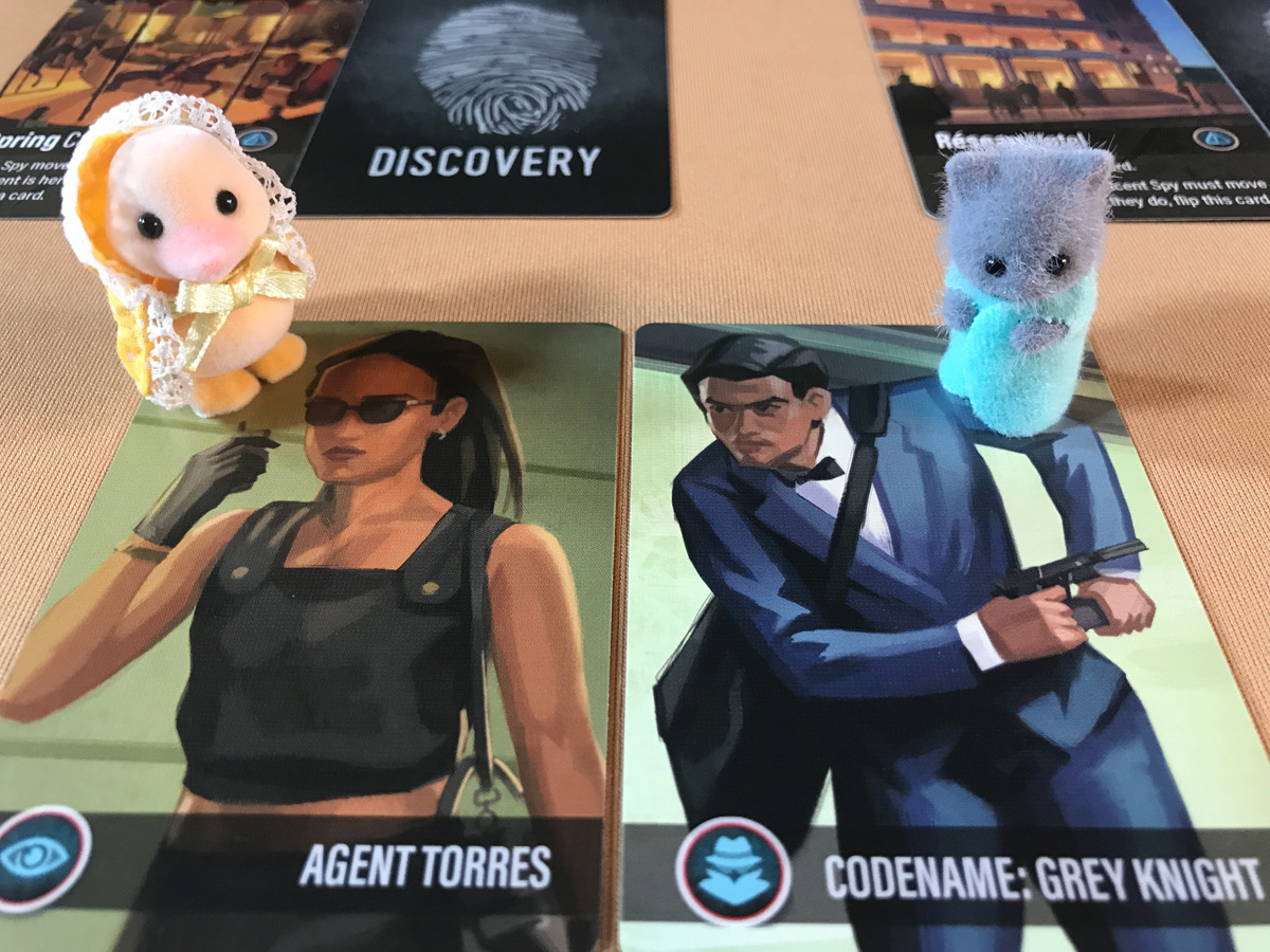 Harsh Shadows Stand-Ins for the Agent and Spy Calico Critter Actors for the Agent and Spy in Harsh Shadows