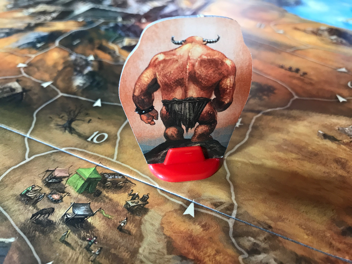 Legends of Andor Troll on the Horizon Stalking Closer to the Castle in Legends of Andor