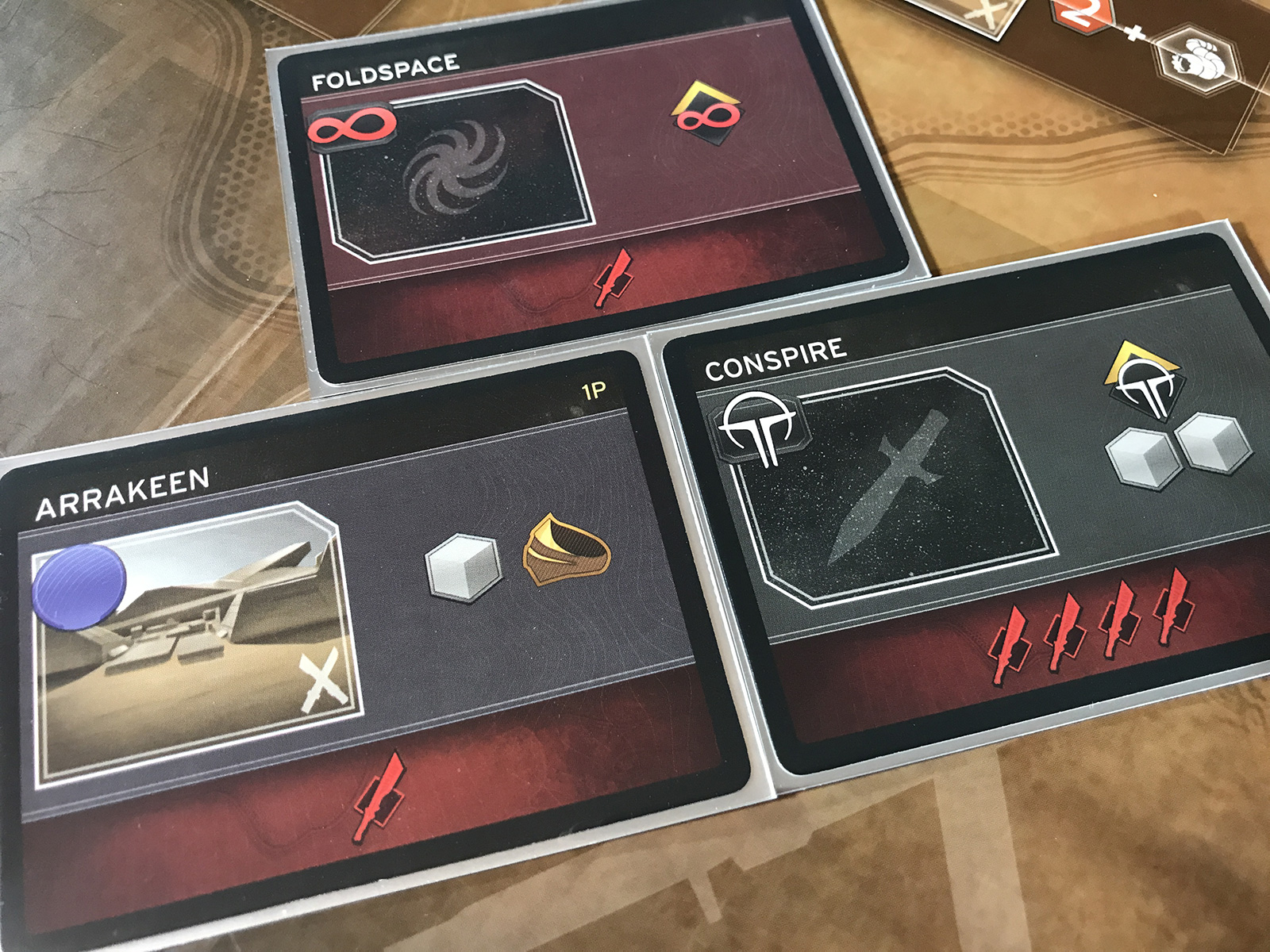 Dune: Imperium Clear Solo Cards Simple Icons and Sequences of Events for the Solo Opponents in Dune: Imperium