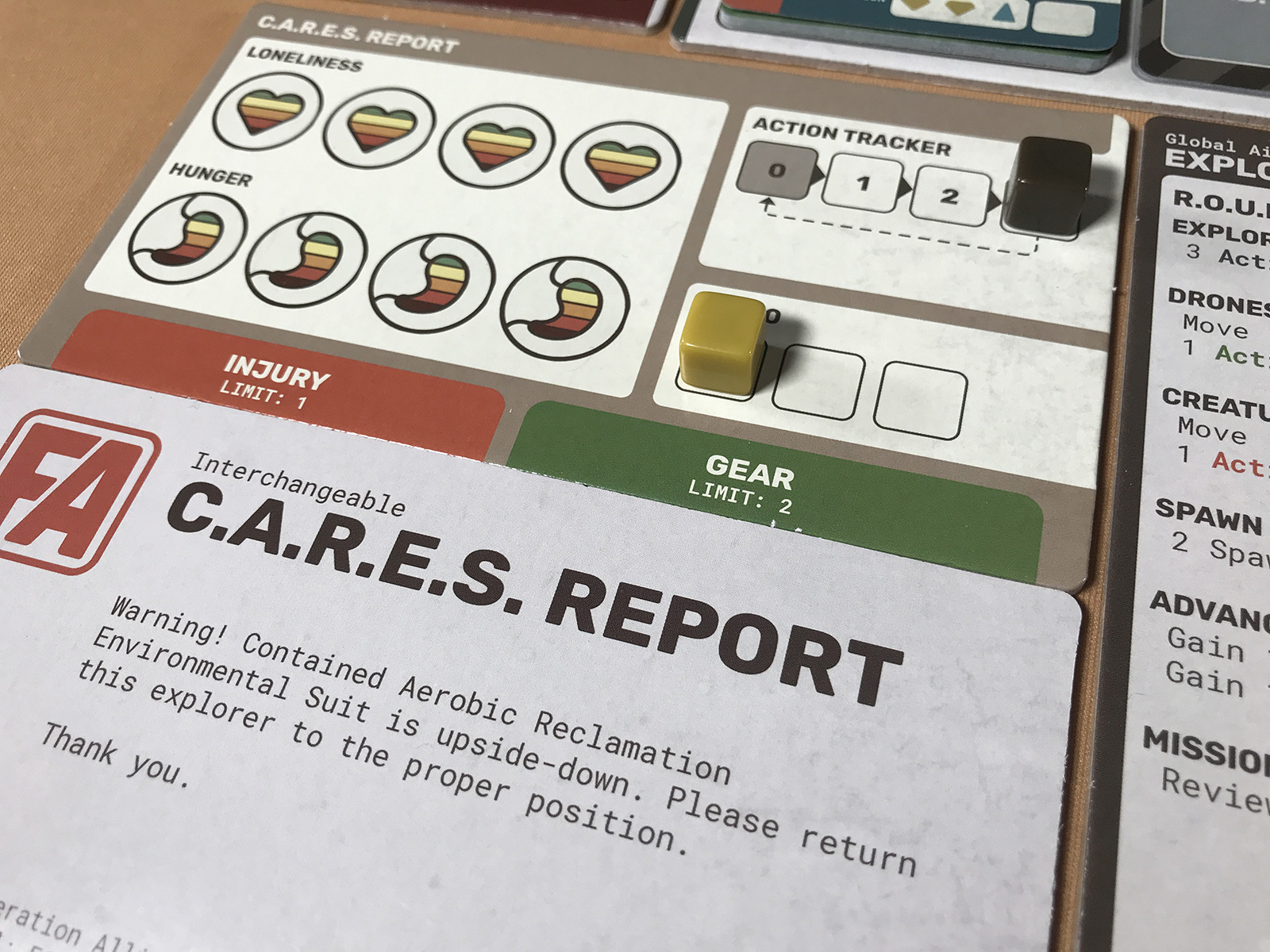Far Away Simple but Effective Explorer Dashboards Tracking Loneliness, Hunger, and More for the Explorers in Far Away