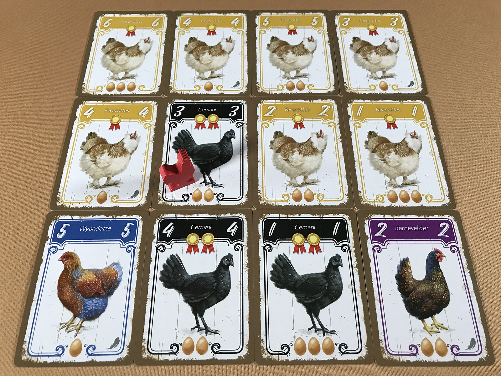 Hens a Fantastic Barnyard with Lots of Victory Points Building an Excellent Barnyard with the Help of a Rooster in Hens