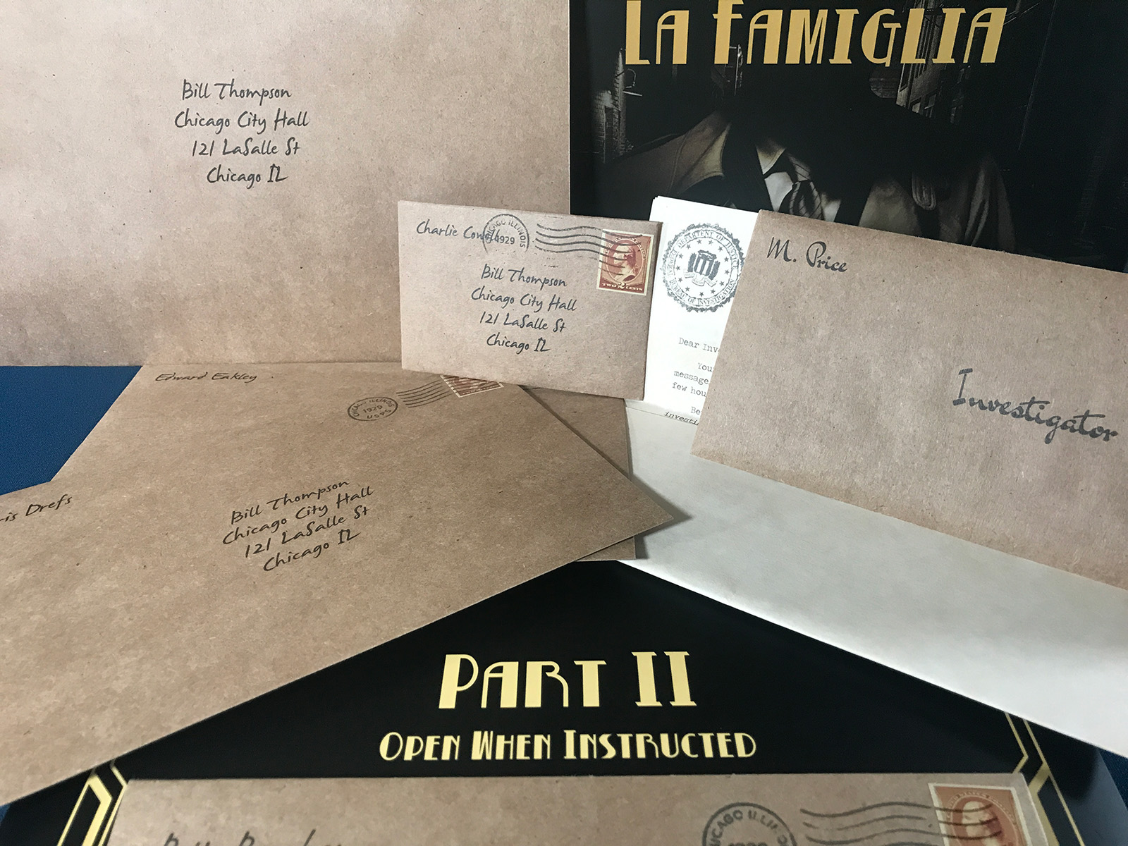 La Famiglia Moving Into the Second Part All Sorts of Envelopes and More Puzzles to Unravel in La Famiglia
