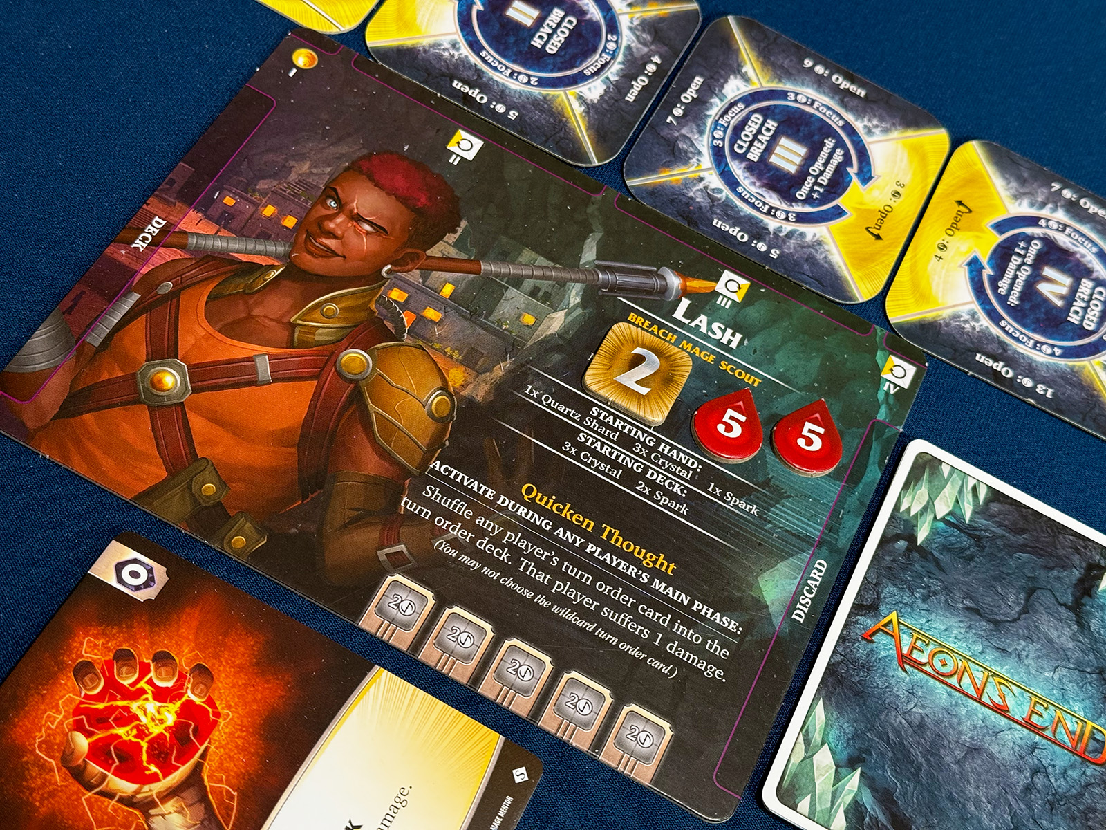 Aeon's End Lash the Breach Mage Scout Laughing in the Face of Danger with Lash the Breach Mage Scout from Aeon's End