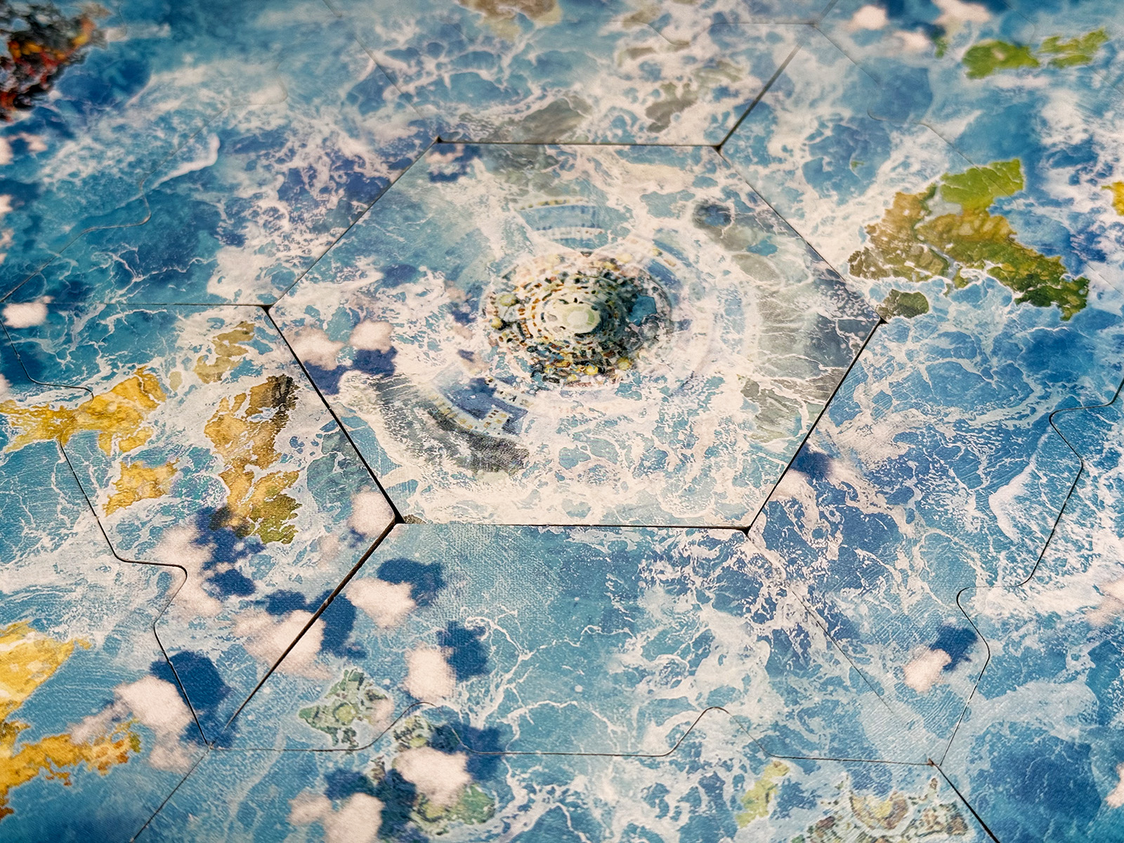 Atlantis Rising a Fully Flooded Ending Waves Crashing Over the Island in a Flooded Sort of Loss in Atlantis Rising