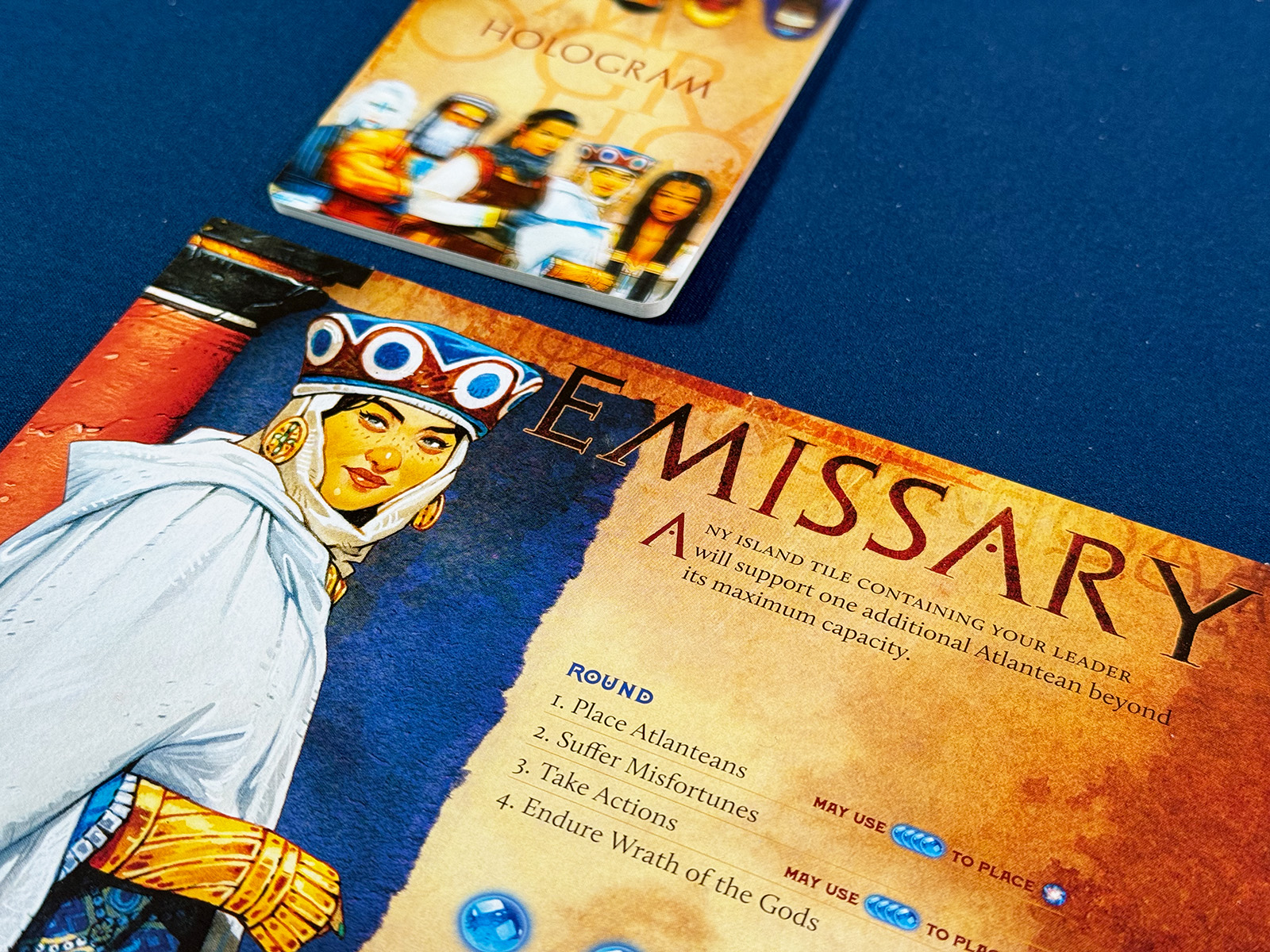 Atlantis Rising Excellent Artwork and the Hologram A Generally Easy-to-Follow Solo Mode with Beautiful Artwork in Atlantis Rising