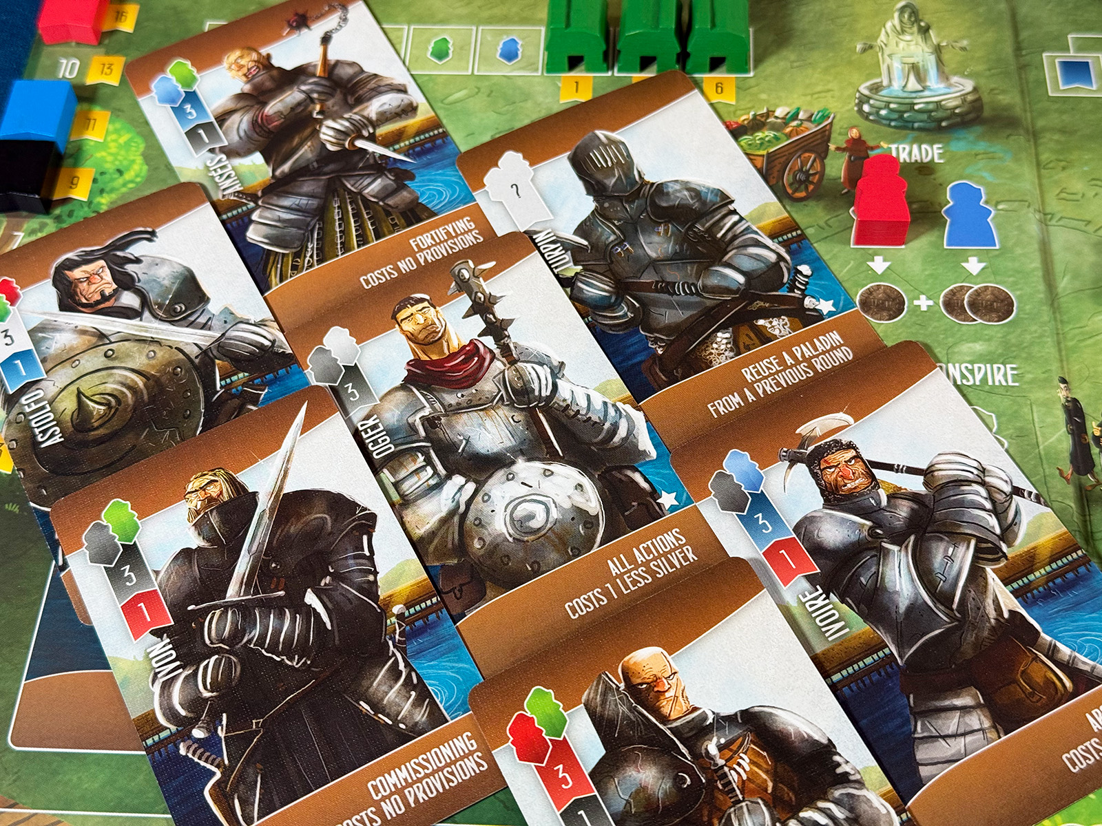 Paladins of the West Kingdom Choosing Paladins Each Round Excellent Abilities During Each Round with Lots to Think About in Paladins of the West Kingdom