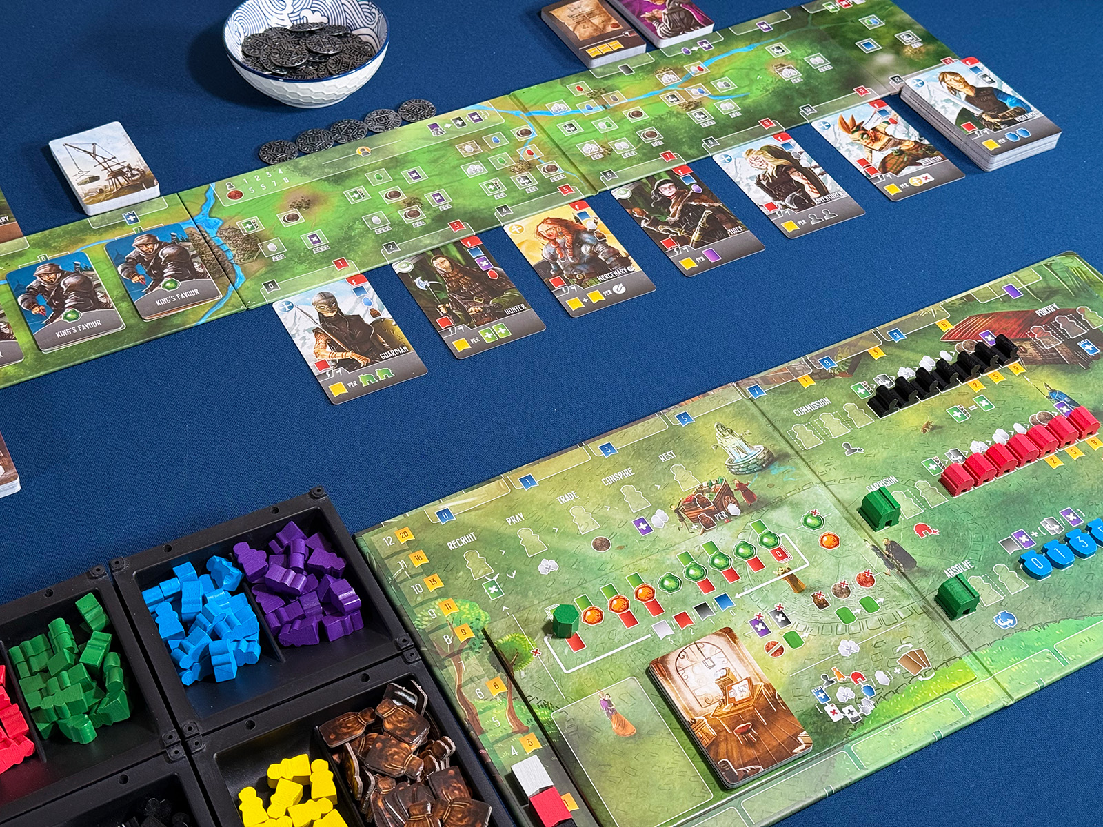 Paladins of the West Kingdom Lots of Work with the Solo Mode Managing a Lot of Components to Keep the Solo Opponent Moving Along in Paladins of the West Kingdom