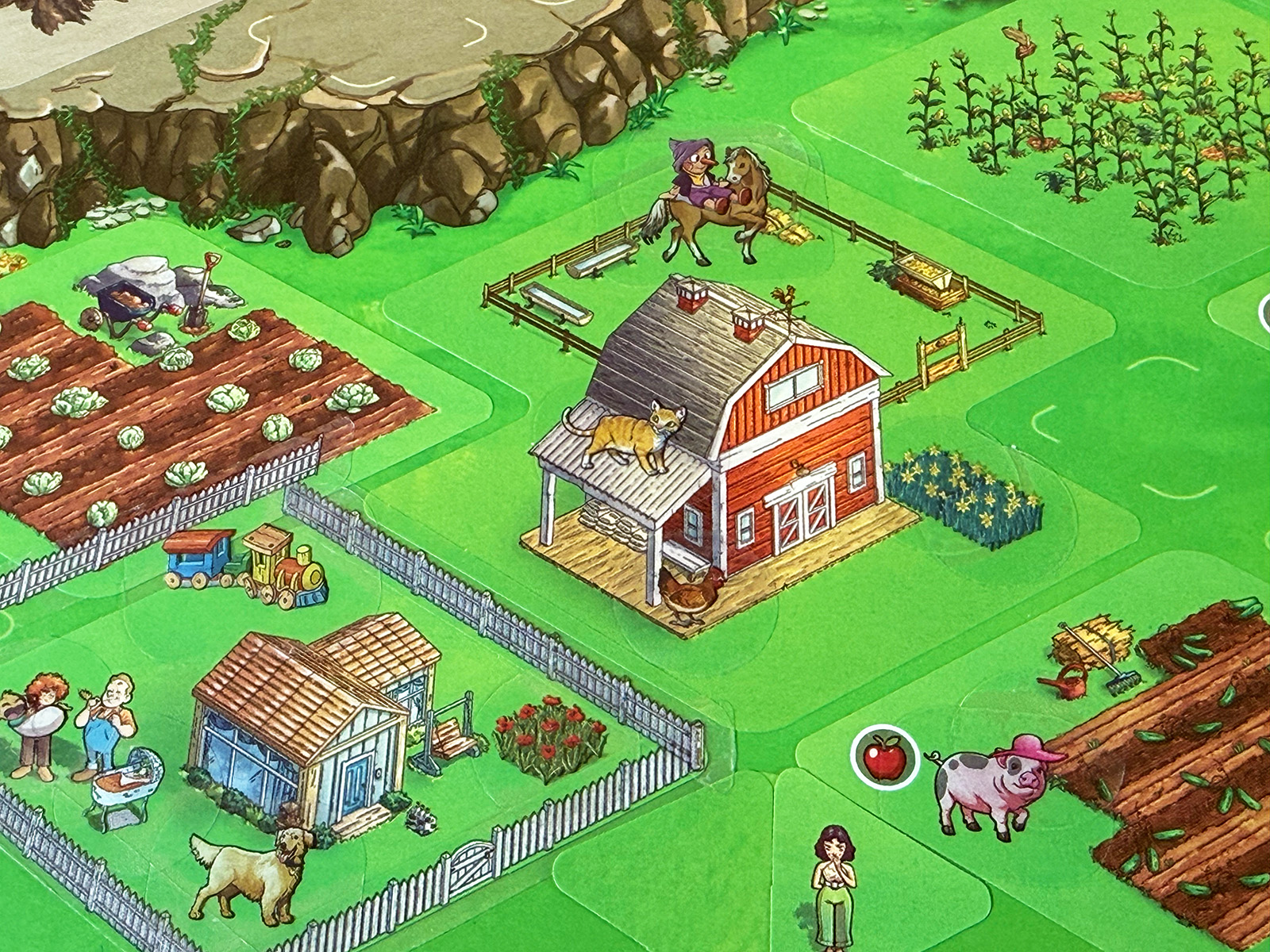 Building a Fun Farming Area with Lots of Animals and Stickers in Cozy Stickerville