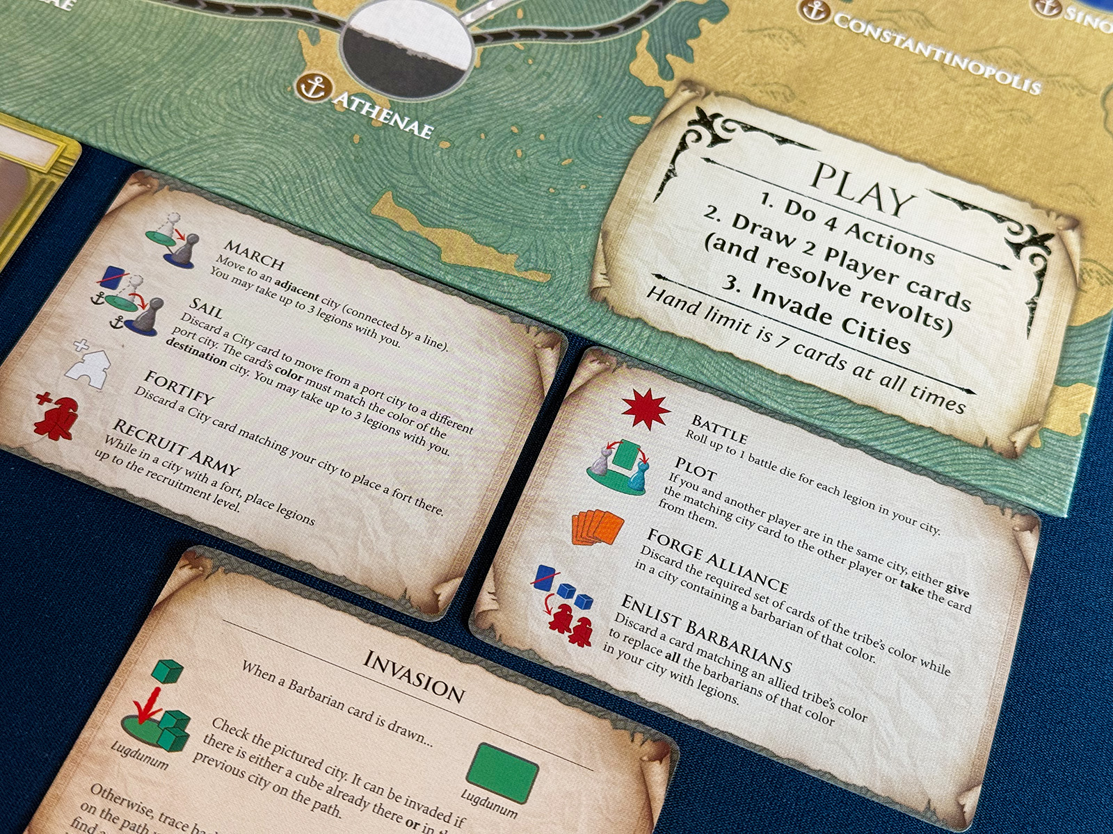 Pandemic: Fall of Rome Simple but Deep Action Choices A Collection of Clear Actions with Plenty of Strategic Considerations in Pandemic: Fall of Rome