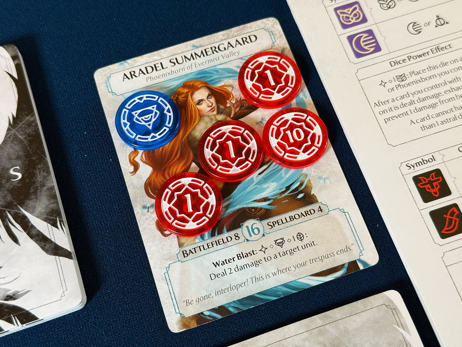Aradel Summergaard and a Furious Chimera from Ashes Reborn