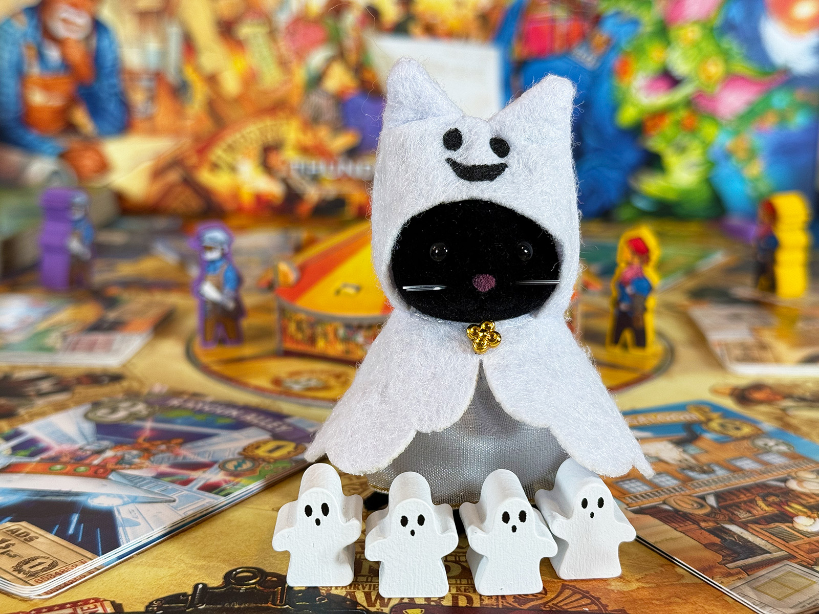Tenpenny Parks Halloween Fun with Calico Critters Getting Into the Theme of the Spooky Nights Expansin with a Calico Critter and Tenpenny Parks
