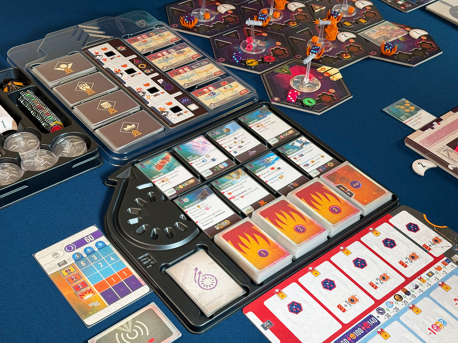 Voidfall Organizing and Making the Most of Trays Finding Space for the Solo Crisis Cards and Keeping Things Organized in Voidfall