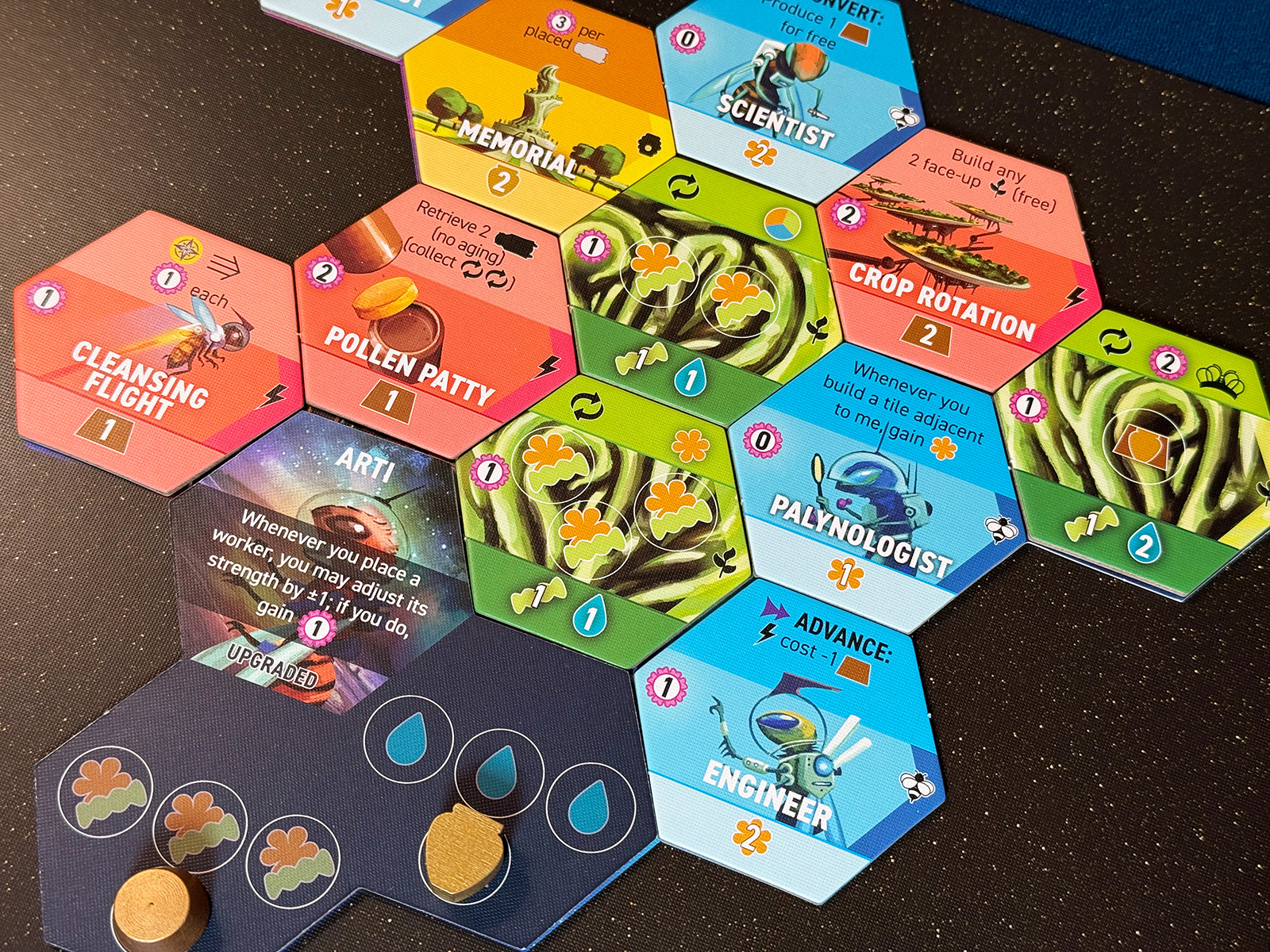 Apiary Interesting Choices and Abilities Tons of Combinations and Avenues to Explore with the Tiles Found in Apiary