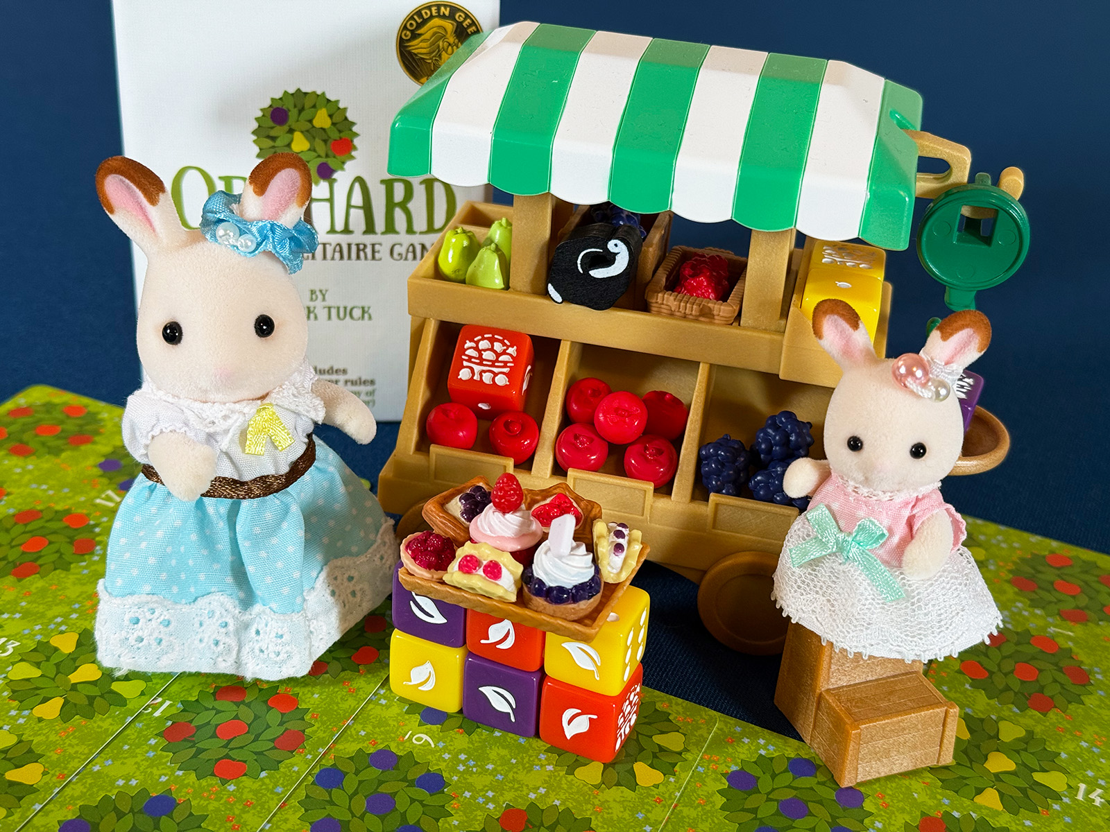 Collecting All the Fruit on a Cart with Some Extra Special Desserts and Calico Critters with Orchard