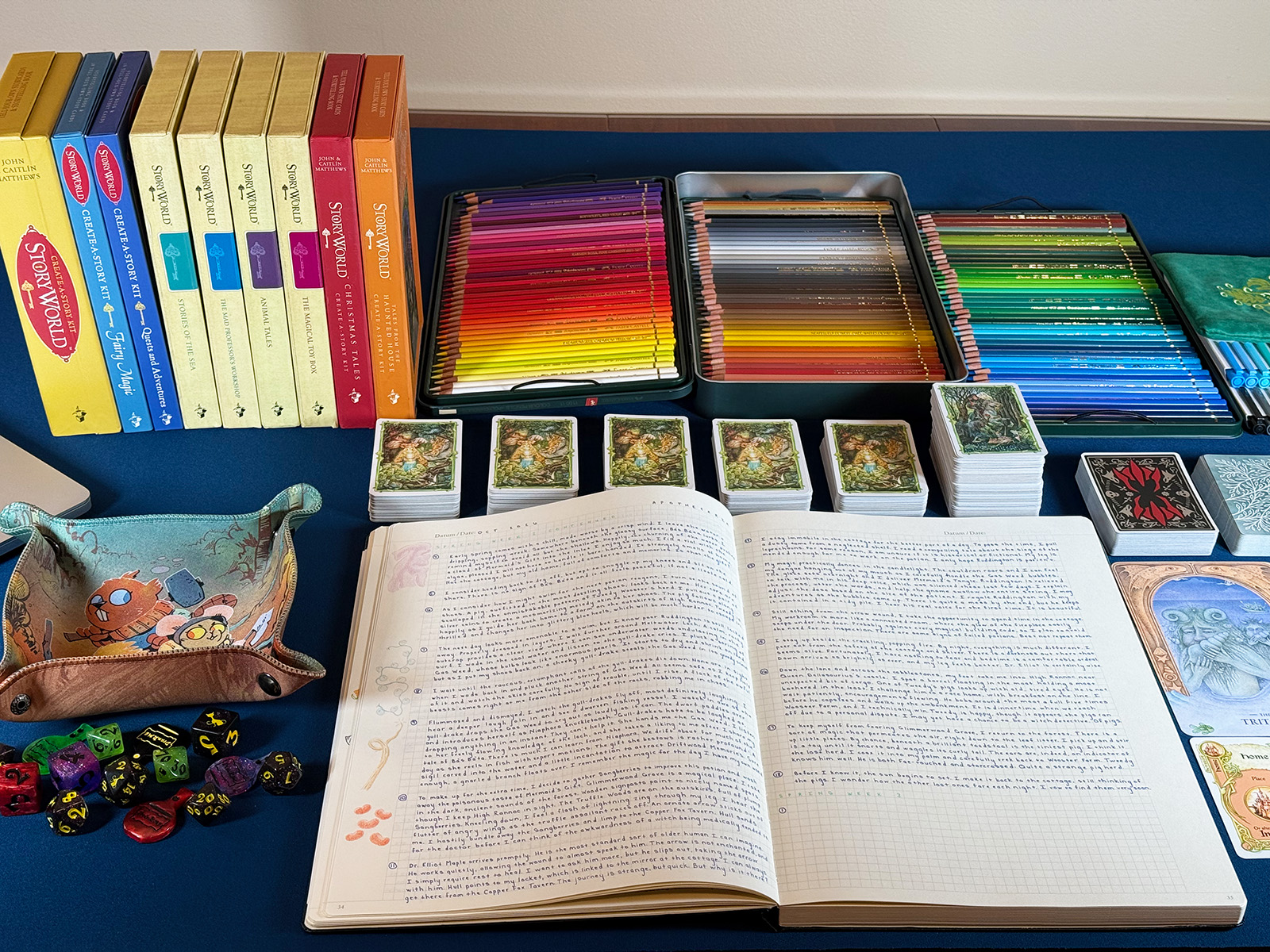 Apothecaria Neat and Colorful Play Space An Organized Place to Play a Hybrid Experience with the Solo RPG Apothecaria