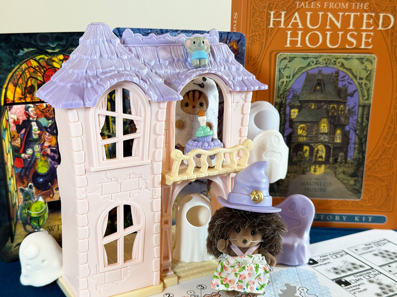 Hank's Haunted Hayride Calico Critters Ghostly Attraction Taking Away All the Scares with Some Adorable Calico Critters in Hank's Haunted Hayride